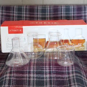 NIB SThetix Chemistry Shot Glass Set of Four